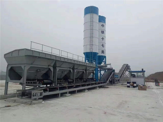 Planta de mezcla estabilizada cuatro tolvas del suelo para la construcción de los ferrocarriles