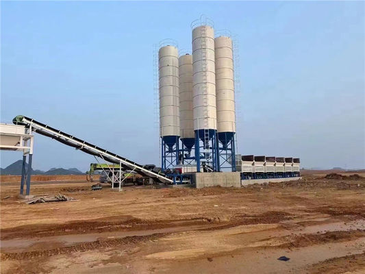 Planta de mezcla vertical del cemento del suelo de Silo de cemento de la seguridad en la disposición del sitio