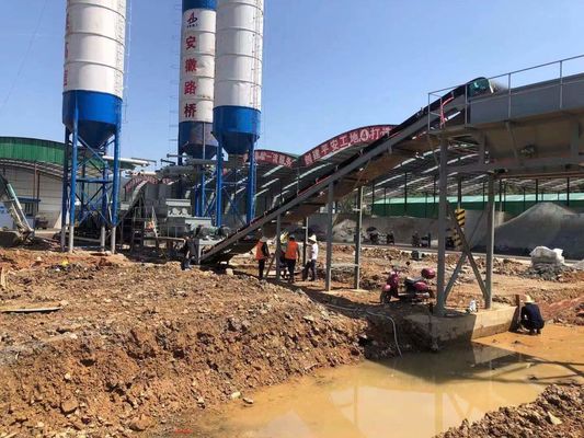 Planta móvil de mezcla de suelo de alta productividad adaptada a proyectos de construcción